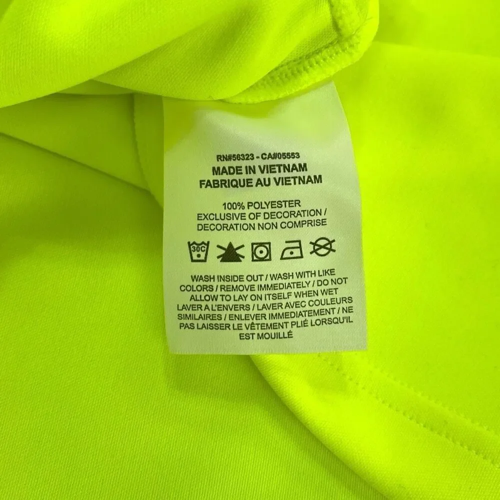Nike Dri-Fit Big Kids Neon Yellow Jersey Tunic FD3129-702 size Large New